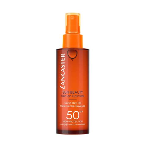 Lancaster Sun Beauty Dry Oil Fast Tan Optimizer SPF 50, 5 Ounce.